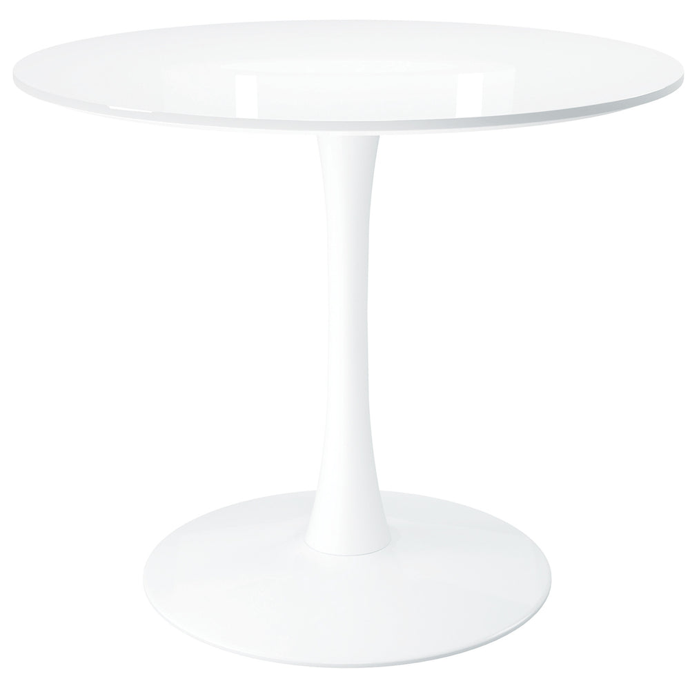 Homeroots 36" White Metal Dining Table   520865