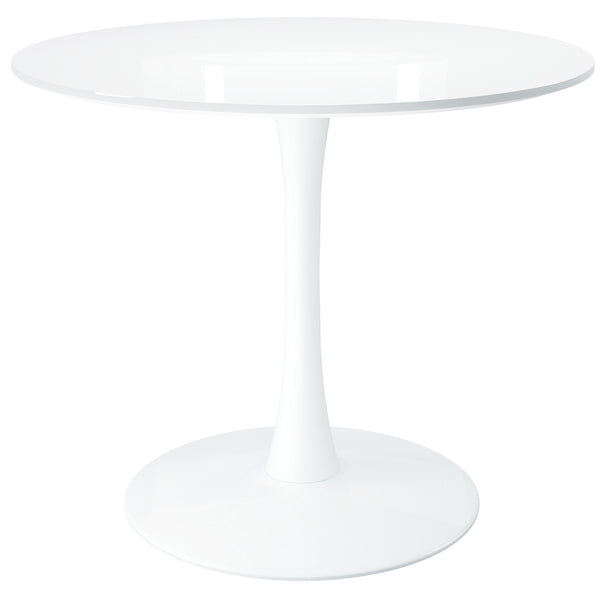 Homeroots 36" White Metal Dining Table   520865