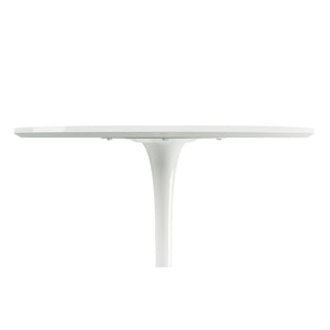 Homeroots 36" White Metal Dining Table   520865