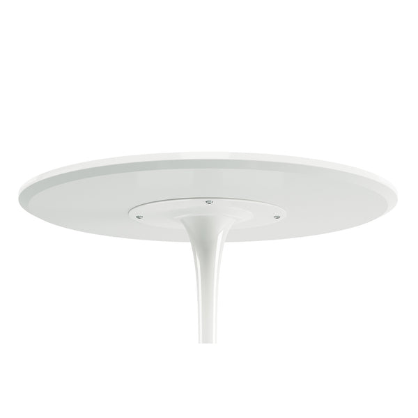 Homeroots 36" White Metal Dining Table   520865