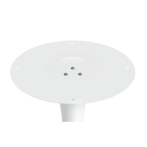 Homeroots 36" White Metal Dining Table   520865