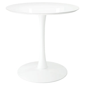 Homeroots 32" White Metal Dining Table   520866