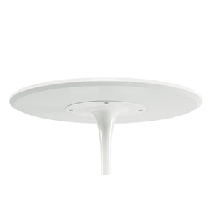 Homeroots 32" White Metal Dining Table   520866