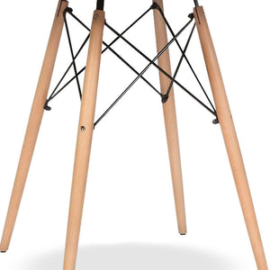 Homeroots 36" White And Natural Solid Wood Dining Table   520871