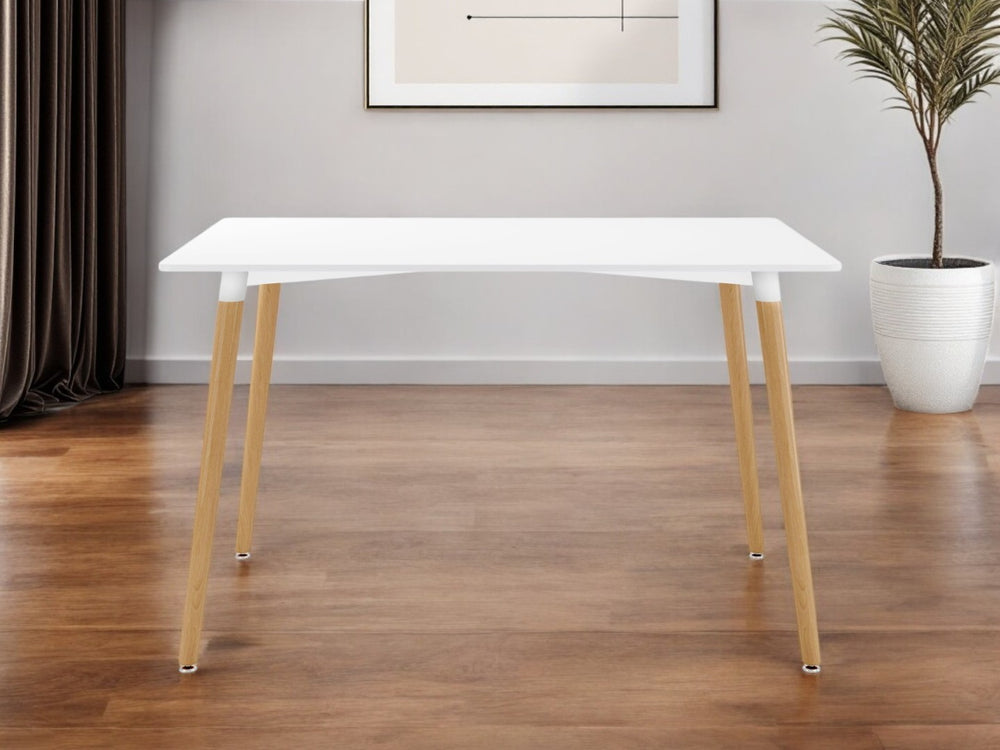 HomeRoots 30" Elegant Two-Tone Solid Wood Dining Table - Contemporary Design for Modern & Mid-Century Homes 520872