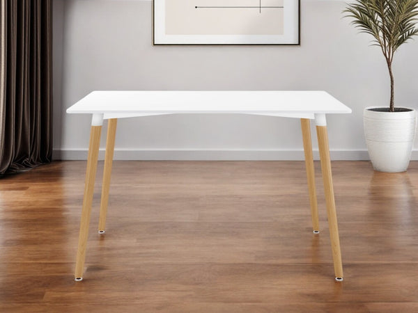 HomeRoots 30" Elegant Two-Tone Solid Wood Dining Table - Contemporary Design for Modern & Mid-Century Homes 520872