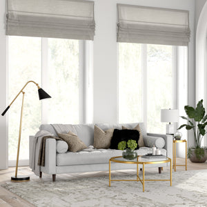 Homeroots 36" Gold Glass And Steel Round Coffee Table   520916