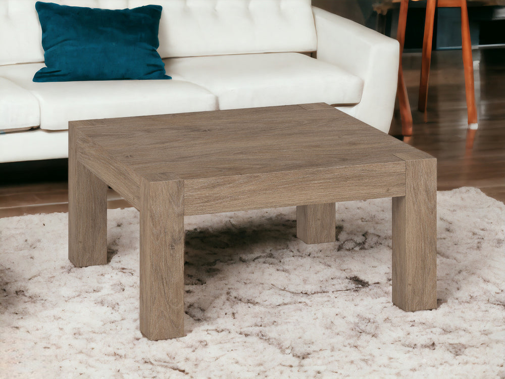 Homeroots 34" Gray Square Coffee Table   520922