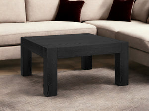 Homeroots 34" Black Square Coffee Table   520923