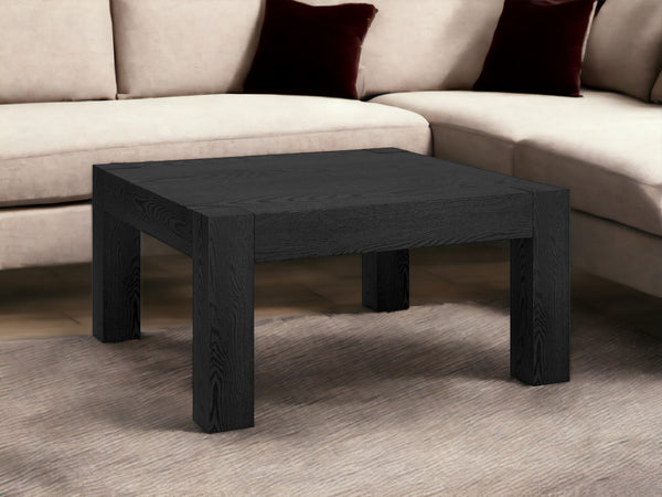 Homeroots 34" Black Square Coffee Table   520923