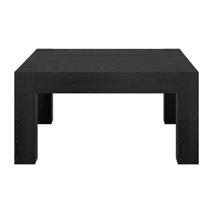Homeroots 34" Black Square Coffee Table   520923