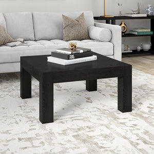Homeroots 34" Black Square Coffee Table   520923
