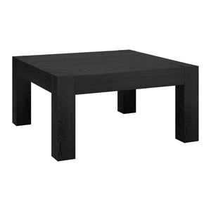 Homeroots 34" Black Square Coffee Table   520923