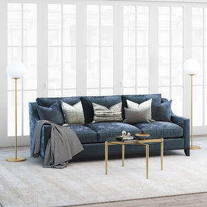 Homeroots 36" Clear And Gold Glass And Steel Round Coffee Table   520934