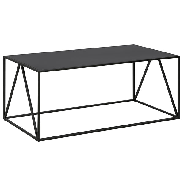 Homeroots 45" Black Steel Coffee Table   520948