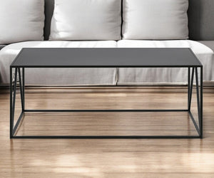 Homeroots 45" Black Steel Coffee Table   520948