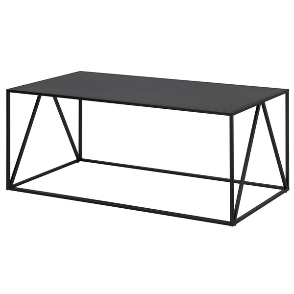 Homeroots 45" Black Steel Coffee Table   520948