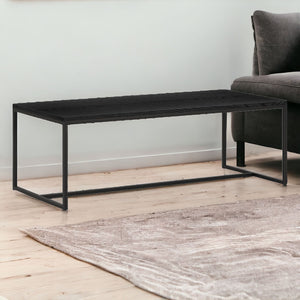 Homeroots 47" Black Coffee Table   520983