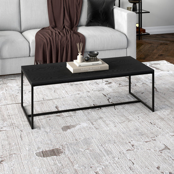Homeroots 47" Black Coffee Table   520983