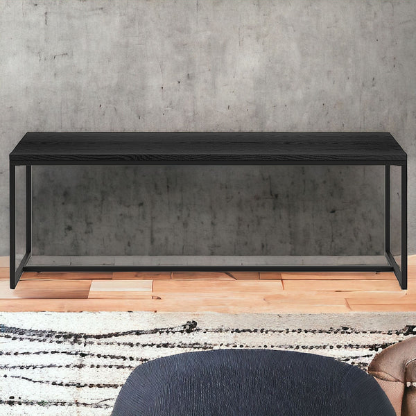 Homeroots 47" Black Coffee Table   520983