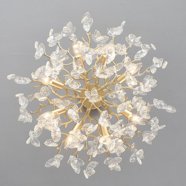 English Elm 10-light Gold Chandelier Seeded Glass Globe Fixture for Dining Room or Kitchen Island W5008P466533