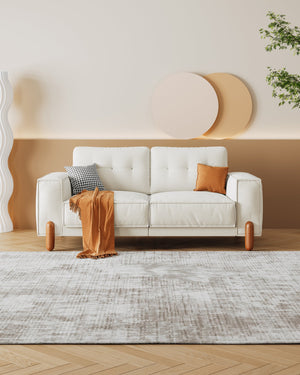 English Elm Couches Cloud-Like Chenille Loveseat 65" Compact Tufted Sofa 24" Deep Seat 900lb Sturdy Frame W2656P171901