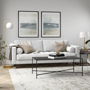 Homeroots 48" Black Steel Coffee Table   521017