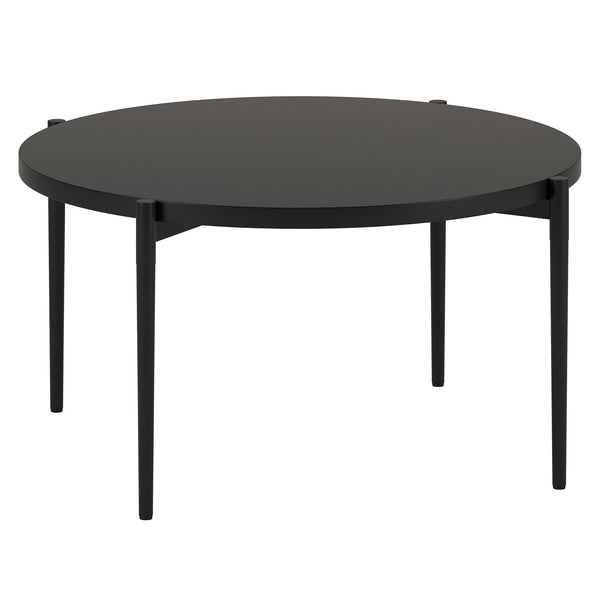 Homeroots 32" Black Steel Round Coffee Table   521066