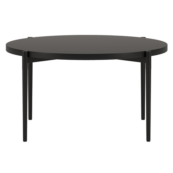 Homeroots 32" Black Steel Round Coffee Table   521066