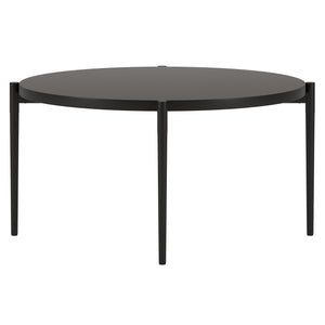 Homeroots 32" Black Steel Round Coffee Table   521066