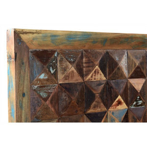 Homeroots Brown Solid Wood Queen Bed Frame  Wood 521075