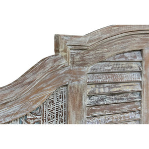 Homeroots Gray Solid Wood Queen Bed Frame  Wood 521086