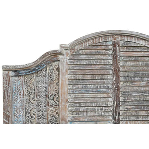 Homeroots White Solid Wood King Bed Frame  Wood 521088