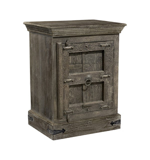HomeRoots 36" Rustic Solid Wood Nightstand - Vintage Charm with Ample Storage for Bedroom & Living Spaces 521212