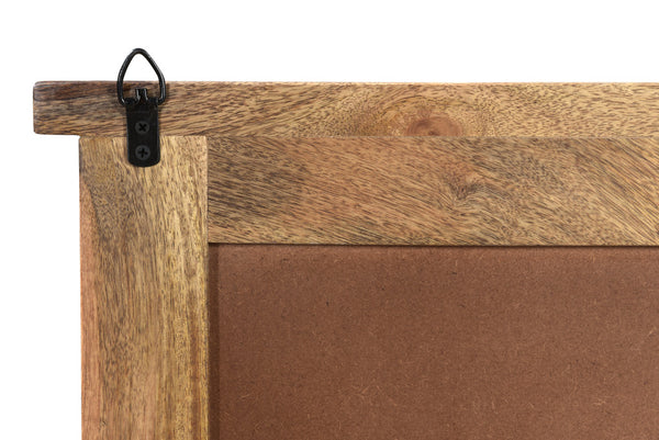 Homeroots 30" Brown Three Drawer Starburst Pattern Solid Wood Nightstand   521215