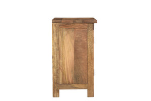 Homeroots 28" Brown Solid Wood Nightstand - Stylish And Versatile Bedside Table With Convenient Storage Shelf   521218