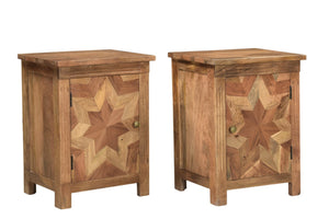 Homeroots 28" Brown Solid Wood Nightstand - Stylish And Versatile Bedside Table With Convenient Storage Shelf   521218