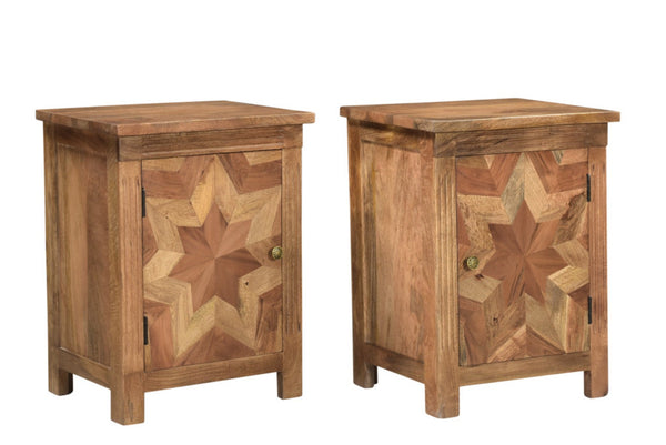 Homeroots 28" Brown Solid Wood Nightstand - Stylish And Versatile Bedside Table With Convenient Storage Shelf   521218