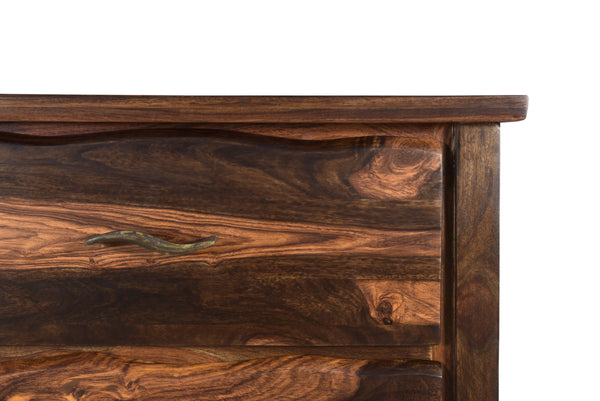 Homeroots 60" Dark Brown Solid Wood Six Drawer Dresser  Solid Wood 521231