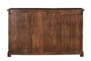 Homeroots 60" Dark Brown Solid Wood Six Drawer Dresser  Solid Wood 521231