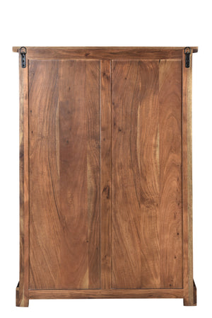 Homeroots 36" Dark Brown Solid Wood Five Drawer Chest  Solid Wood 521232