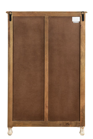 Homeroots 35" White Solid Wood Six Drawer Chest  Solid Wood 521239