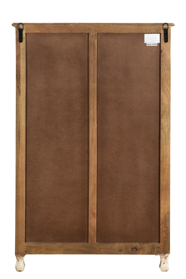 Homeroots 35" White Solid Wood Six Drawer Chest  Solid Wood 521239