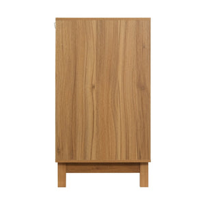 English Elm Modern Fluted 6 Drawer Dresser with Solid Wood Legs Japandi Chest for Bedroom Brown N739S0000015N