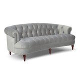 English Elm La Rosa Victorian Chesterfield Tufted Sofa, Opal Grey Velvet