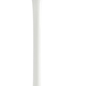 HomeRoots 32" Chic White Fiberglass Round Bar Table with Sturdy Metal Base for Modern Dining Spaces 521332