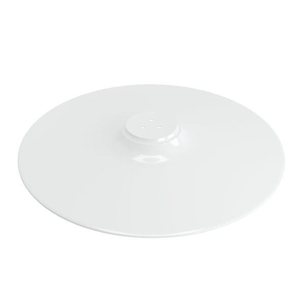 Homeroots 36" White Rounded Manufactured Wood And Metal Bar Table   521333