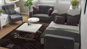 Homeroots 39" Gray Velvet And Gold Wingback Chair   521354