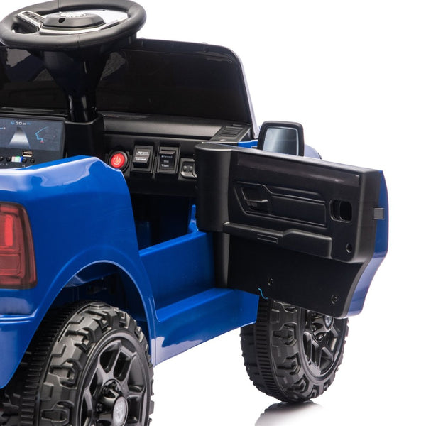 English Elm Licensed Dodge Ram 3500 Kids Electric Ride on Truck with Remote Suspension Bluetooth W1578P346249