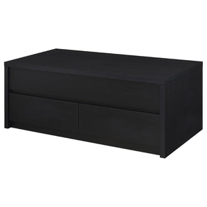 English Elm Fletcher Lacquered High Gloss Coffee Table with Open Shelf for Modern Living Rooms B062P447736